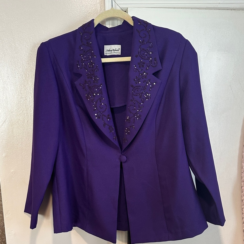 Anthony Richards Purple Women's Blazer